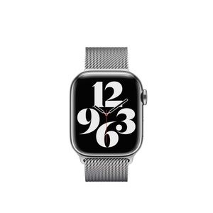 41mm Silver Milanese Loop Apple Band